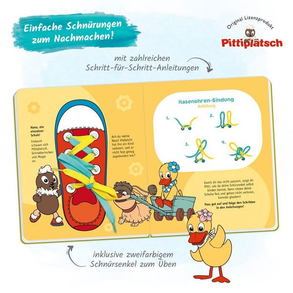 Produktbild: Tr&ouml;tsch Unser Sandm&auml;nnchen Das Schn&uuml;rsenkelbuch Pittiplatsch Schuhe binden leicht gemacht