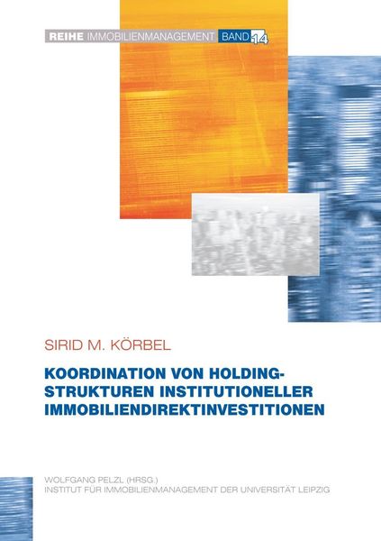 Produktbild: Koordination von Holdingstrukturen institutioneller Immobiliendirektinvestitionen