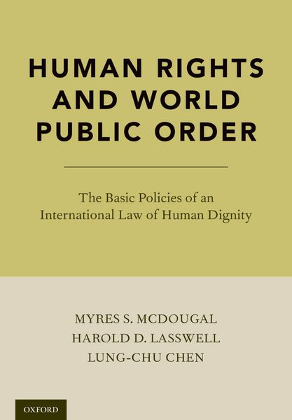 Produktbild: Human Rights and World Public Order