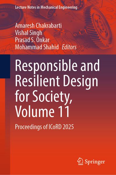 Produktbild: Responsible and Resilient Design for Society, Volume 11
