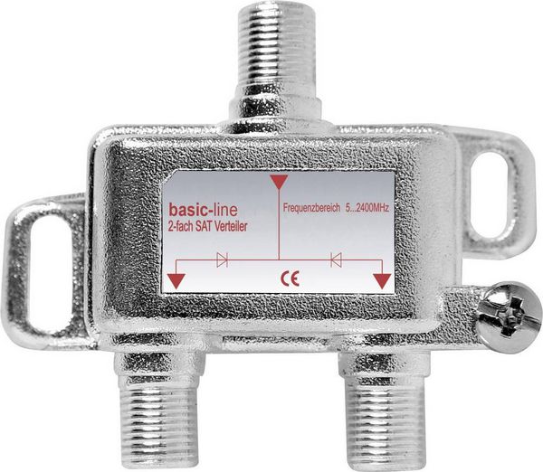 Produktbild: Renkforce SAT-Verteiler 2-fach 5 - 2200MHz