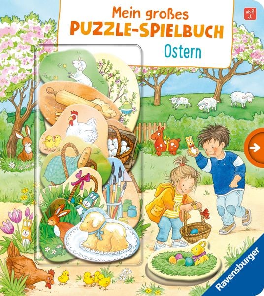 Mein großes Puzzle-Spielbuch - Ostern, Gebundene Ausgabe von Mila Rulff, Ravensburger Verlag GmbH, 978-3-473-42080-3