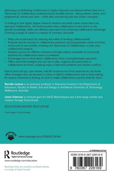 Produktbild: Reframing and Rethinking Collaboration in Higher Education and Beyond