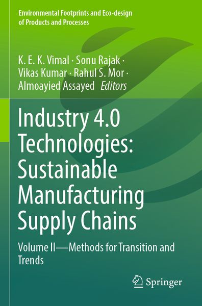 Produktbild: Industry 4.0 Technologies: Sustainable Manufacturing Supply Chains