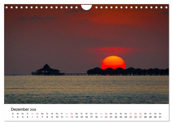 Produktbild: Malediven &ndash; Das Paradies im Indischen Ozean III (Wandkalender 2026 DIN A4 quer), CALVENDO Monatskalender