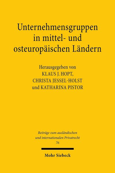 Produktbild: Unternehmensgruppen in mittel- und osteurop&auml;ischen L&auml;ndern