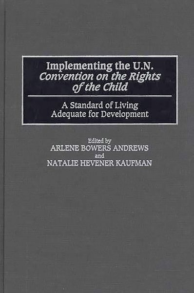 Produktbild: Implementing the UN Convention on the Rights of the Child