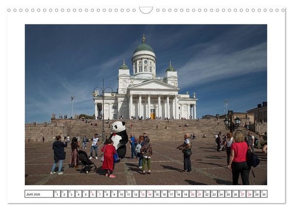 Produktbild: Helsinki - Die wei&szlig;e Stadt des Nordens (Wandkalender 2026 DIN A3 quer), CALVENDO Monatskalender