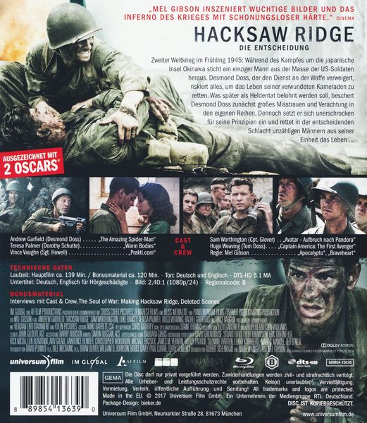 Produktbild: Hacksaw Ridge