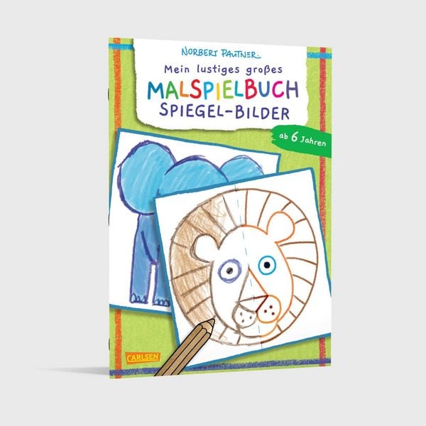 Produktbild: Mein lustiges gro&szlig;es Malspielbuch: Spiegel-Bilder (ab 6 Jahren)