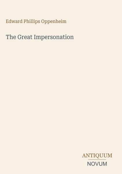 Produktbild: The Great Impersonation