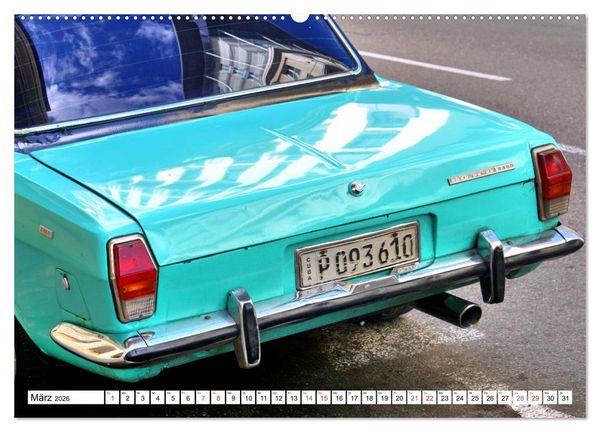 Produktbild: Auto-Legende Wolga - Ein Oldtimer aus der UdSSR auf Kuba (Wandkalender 2026 DIN A2 quer), CALVENDO Monatskalender