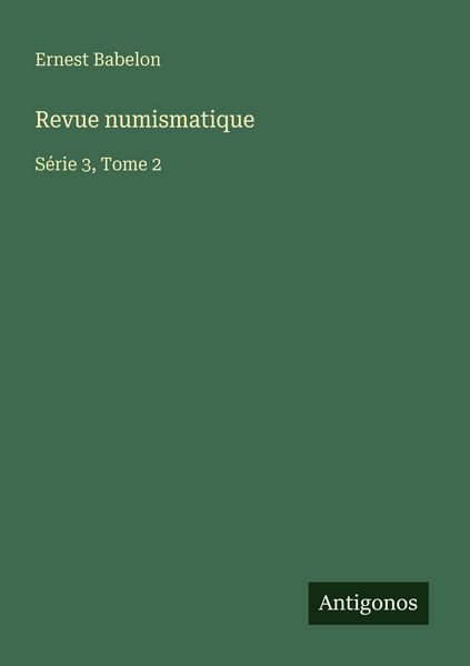Produktbild: Revue numismatique
