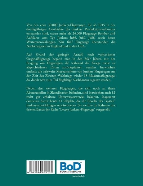 Produktbild: Die letzten Junkers-Flugzeuge III