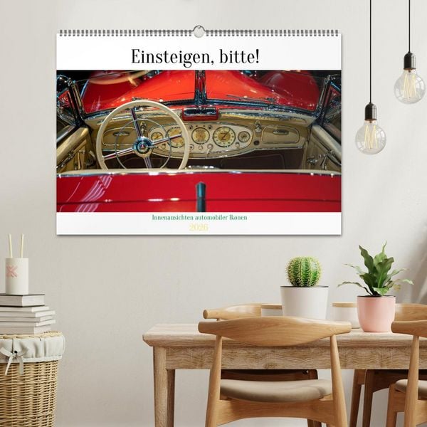 Produktbild: Einsteigen, bitte! - Innenansichten automobiler Ikonen (Wandkalender 2026 DIN A2 quer), CALVENDO Monatskalender