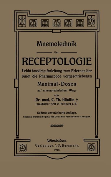 Produktbild: Mnemotechnik der Receptologie