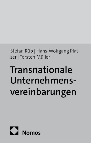 Produktbild: Transnationale Unternehmensvereinbarungen