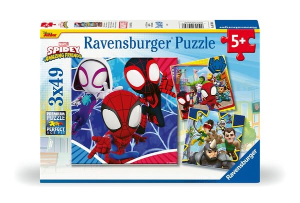 Produktbild: Kinderpuzzle 3x49 Teile - Spider-Man - Spideys Abenteuer