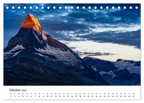 Produktbild: Schweiz - Faszination Natur (Tischkalender 2026 DIN A5 quer), CALVENDO Monatskalender