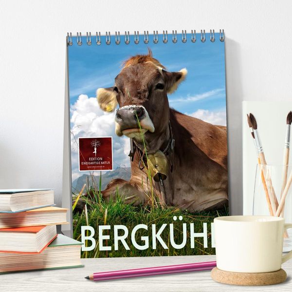 Produktbild: Bergk&uuml;he (Tischkalender 2026 DIN A5 hoch), CALVENDO Monatskalender