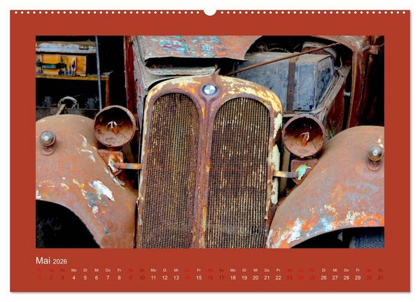 Produktbild: Vergessene Sch&auml;tze - Oldtimer auf Schrottpl&auml;tzen (Wandkalender 2026 DIN A2 quer), CALVENDO Monatskalender