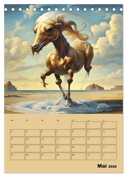 Produktbild: Surreale Fantasiewelten (Tischkalender 2026 DIN A5 hoch), CALVENDO Monatskalender
