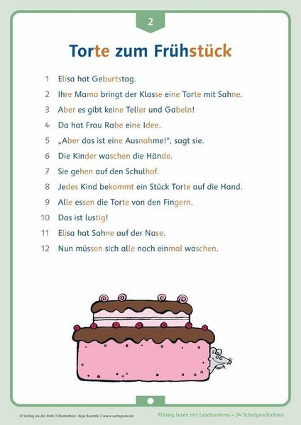 Produktbild: Fl&uuml;ssig lesen mit Lesetandems &ndash; 24 Schulgeschichten, Klasse 1/2