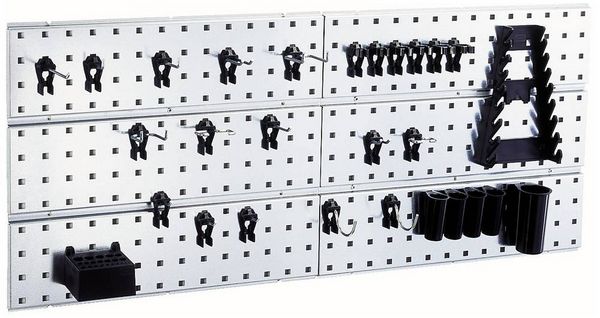 Produktbild: raaco 109642 Werkzeughaken Lochpaneel x 2 + 28 Clips (B x H x T) 1040 x 440 x 11 mm 1 St.