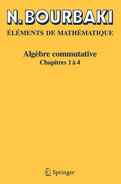 Produktbild: Alg&egrave;bre commutative