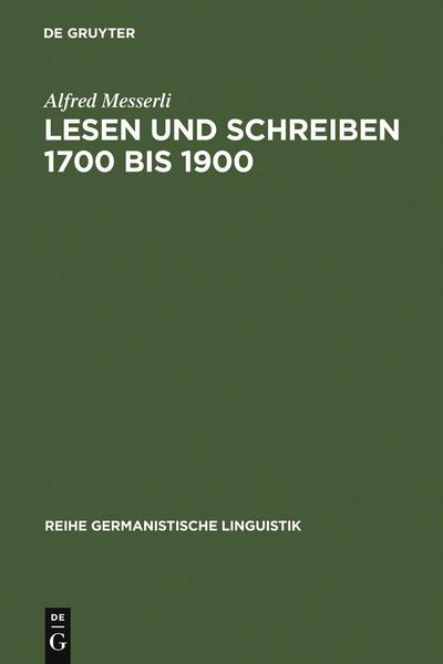 Produktbild: Lesen und Schreiben 1700 bis 1900