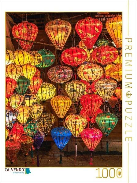 Produktbild: CALVENDO Puzzle Vietnam bei Nacht - Lampions in Hoi An | 1000 Teile Lege-Gr&ouml;&szlig;e 64x48cm Foto-Puzzle f&uuml;r gl&uuml;ckliche Stunden