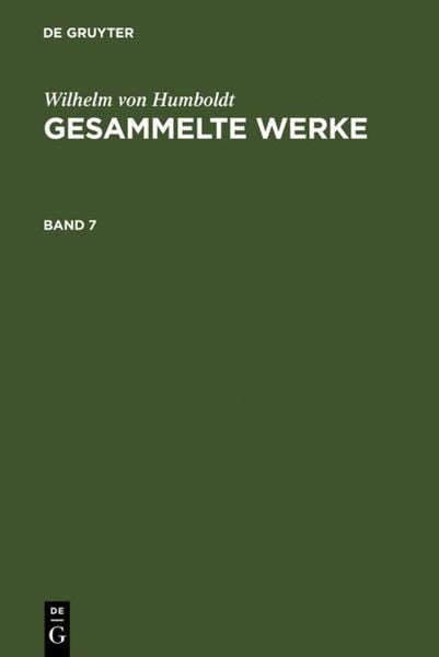 Produktbild: Gesammelte Werke. Band 7