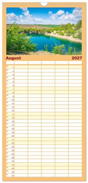 Produktbild: Familienplaner 2027 - Willkommen im Saalekreis mit 5 Spalten (Wandkalender, 21 x 45 cm) CALVENDO