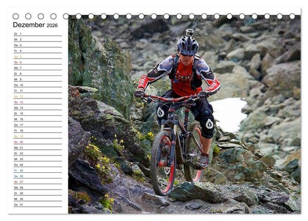 Produktbild: Mountainbike Freeride Momente (Tischkalender 2026 DIN A5 quer), CALVENDO Monatskalender