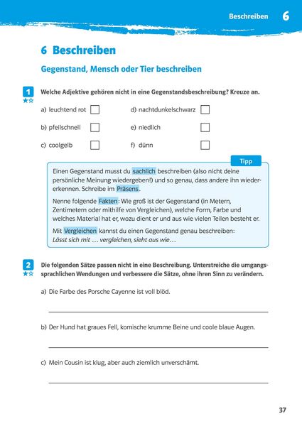 10-Minuten-Training Texte schreiben. Deutsch 5./6. Klasse