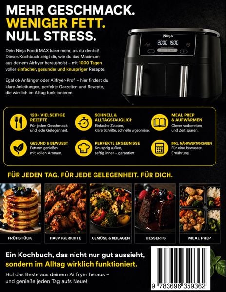 Produktbild: Das ultimative Ninja Foodi MAX Airfryer Kochbuch