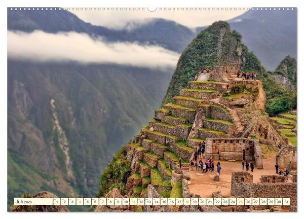 Produktbild: Machu Picchu - Stadt der Inka (hochwertiger Premium Wandkalender 2026 DIN A2 quer), Kunstdruck in Hochglanz