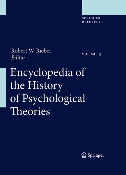 Produktbild: Encyclopedia of the History of Psychological Theories
