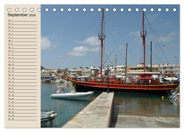 Produktbild: Gro&szlig;er Grieche Kreta (Tischkalender 2026 DIN A5 quer), CALVENDO Monatskalender