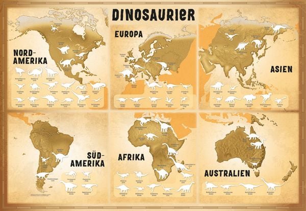 Produktbild: Glow-in-the-Dark Dinosaurier: Mein gro&szlig;er Stickeratlas