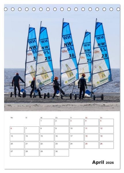 Produktbild: Sankt Peter-Ording Sonne, Strand und Meer (Tischkalender 2026 DIN A5 hoch), CALVENDO Monatskalender