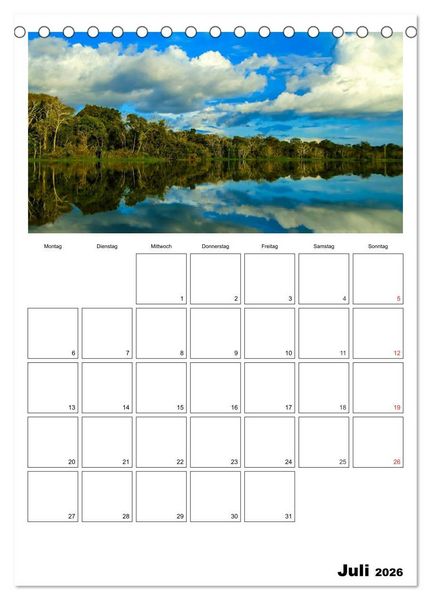 Produktbild: Brasilien. Wo die Sonne wohnt (Tischkalender 2026 DIN A5 hoch), CALVENDO Monatskalender