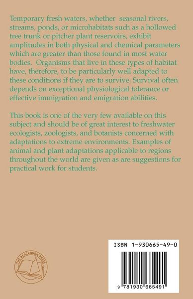 Produktbild: The Ecology of Temporary Waters