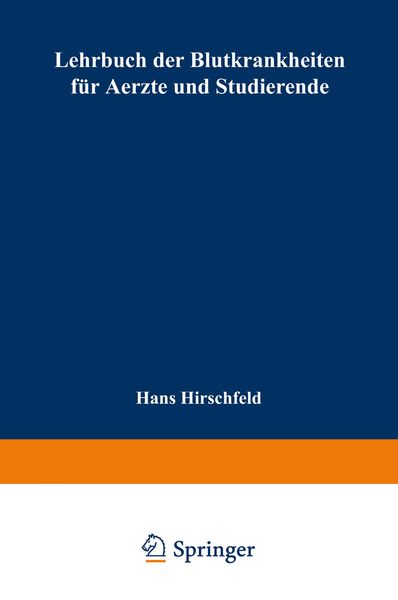 Produktbild: Lehrbuch der Blutkrankheiten f&uuml;r Aerzte und Studierende