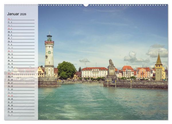 Produktbild: Unterwegs am Bodensee (hochwertiger Premium Wandkalender 2026 DIN A2 quer), Kunstdruck in Hochglanz