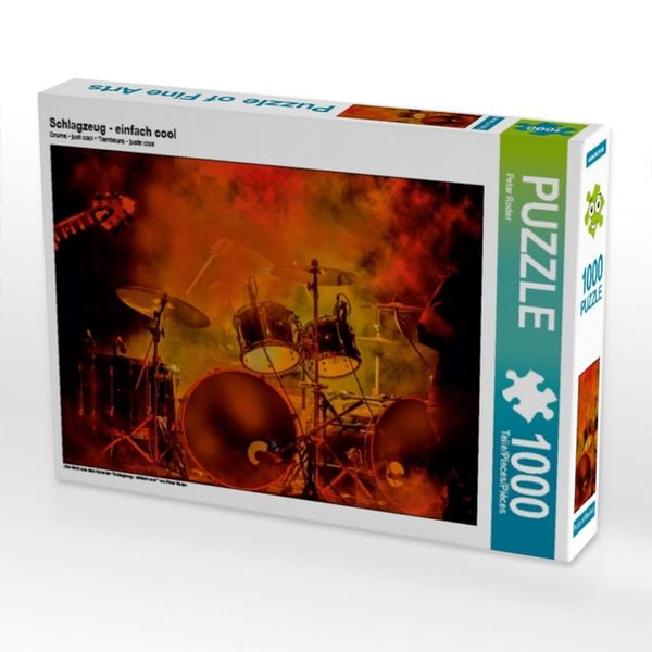 Produktbild: CALVENDO Puzzle Schlagzeug - einfach cool | 1000 Teile Lege-Gr&ouml;&szlig;e 64x48cm Foto-Puzzle f&uuml;r gl&uuml;ckliche Stunden