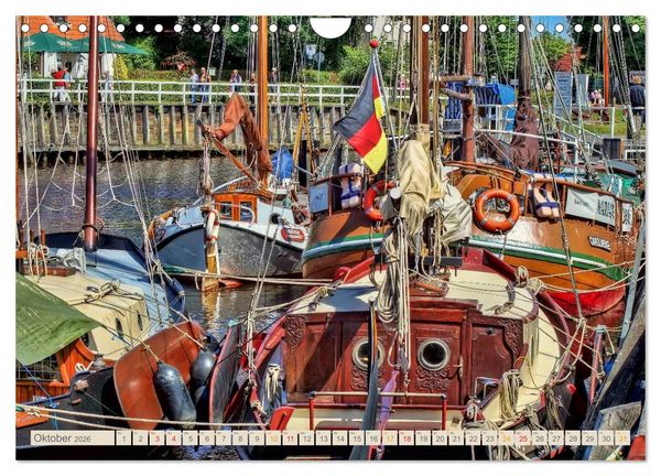 Produktbild: Ostfriesland - der alte Hafen Carolinensiel (Wandkalender 2026 DIN A4 quer), CALVENDO Monatskalender