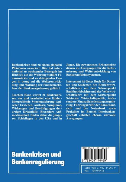 Produktbild: Bankenkrisen und Bankenregulierung