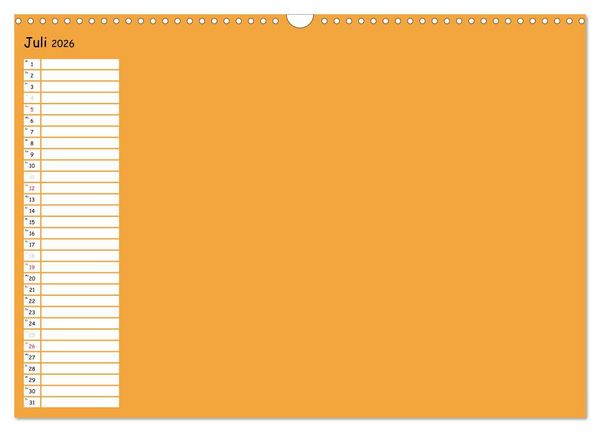 Produktbild: Bunter Bastelkalender (Wandkalender 2026 DIN A3 quer), CALVENDO Monatskalender