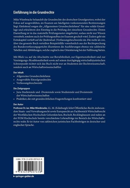 Produktbild: Einf&uuml;hrung in die Grundrechte